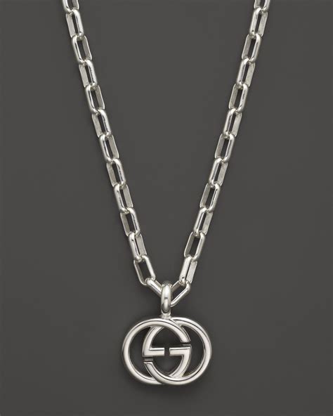 gucci bijoux argent|gucci necklace price.